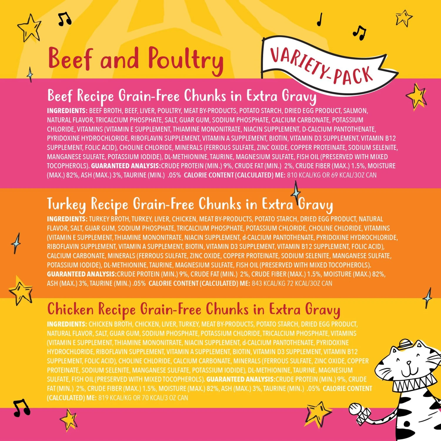 Tiny Tiger Chunks In EXTRA Gravy Beef & Poultry Recipes Variety Pack Grain-Free Canned Cat Food & Tiny Tiger Lickables, Senior Formula, Tuna & Chicken Recipe, Bisque Cat Treat & Topper 6 Tiny Tiger Chunks In EXTRA Gravy Beef & Poultry Recipes Variety Pack Grain-Free Canned Cat Food & Tiny Tiger Lickables, Senior Formula, Tuna & Chicken Recipe, Bisque Cat Treat & Topper - Image 4