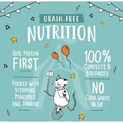 Tiny Tiger Pate Turkey & Giblets Recipe Grain-Free Canned Cat Food & Tiny Tiger Lickables, Senior Formula, Tuna & Chicken Recipe, Bisque Cat Treat & Topper -Furry Friends 652974 PT4. AC SS1800 V1664898976