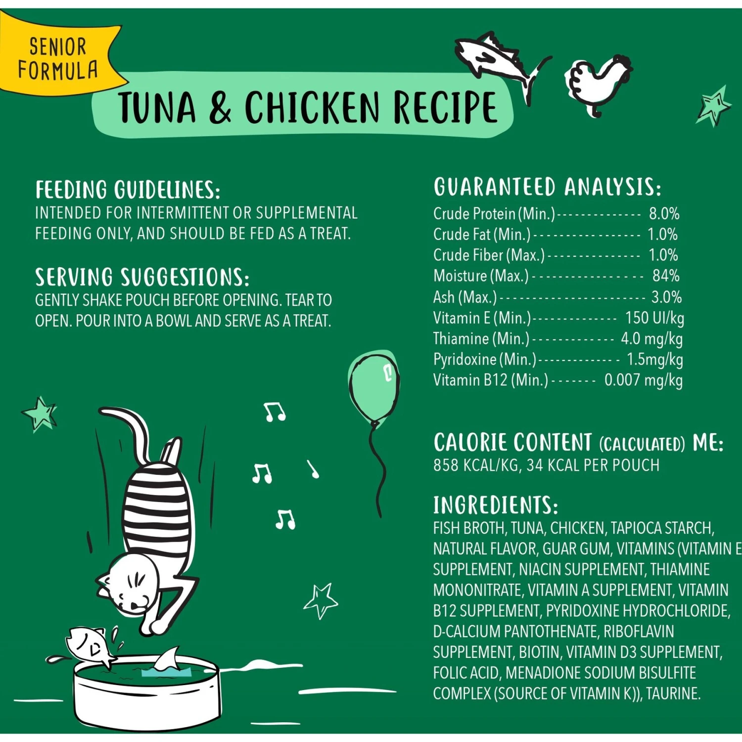 Tiny Tiger Chunks In EXTRA Gravy Beef Recipe Grain-Free Canned Cat Food & Tiny Tiger Lickables, Senior Formula, Tuna & Chicken Recipe, Bisque Cat Treat & Topper 9 Tiny Tiger Chunks In EXTRA Gravy Beef Recipe Grain-Free Canned Cat Food & Tiny Tiger Lickables, Senior Formula, Tuna & Chicken Recipe, Bisque Cat Treat & Topper - Image 7