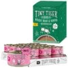 Tiny Tiger Pate Salmon Recipe Grain-Free Canned Cat Food & Tiny Tiger Lickables, Senior Formula, Tuna & Chicken Recipe, Bisque Cat Treat & Topper
