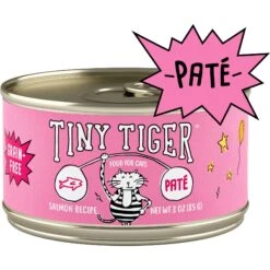 Tiny Tiger Pate Salmon Recipe Grain-Free Canned Cat Food & Tiny Tiger Lickables, Senior Formula, Tuna & Chicken Recipe, Bisque Cat Treat & Topper -Furry Friends 653126 PT1. AC SS1800 V1664898393