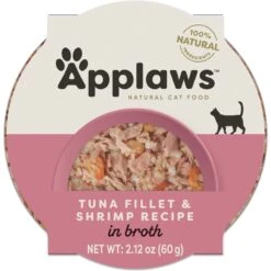 Applaws Tuna Fillet With Shrimp In Broth Pot