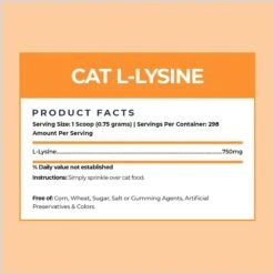 Alpha Paw Cat L-Lysine Immune Support Cat Supplement, 8-oz Jar -Furry Friends 653862 PT4. AC SS1800 V1665781950