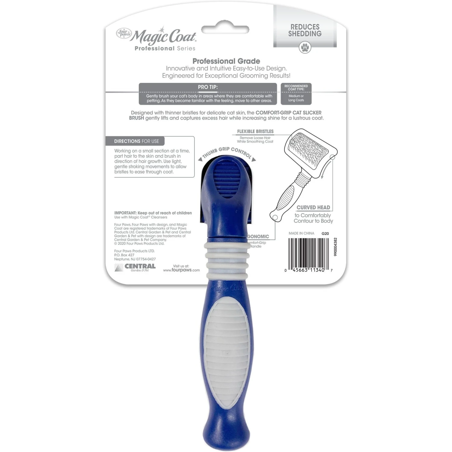 Four Paws Magic Coat Professional Series Comfort-Grip Cat Slicker Brush 10 Four Paws Magic Coat Professional Series Comfort-Grip Cat Slicker Brush - Image 8