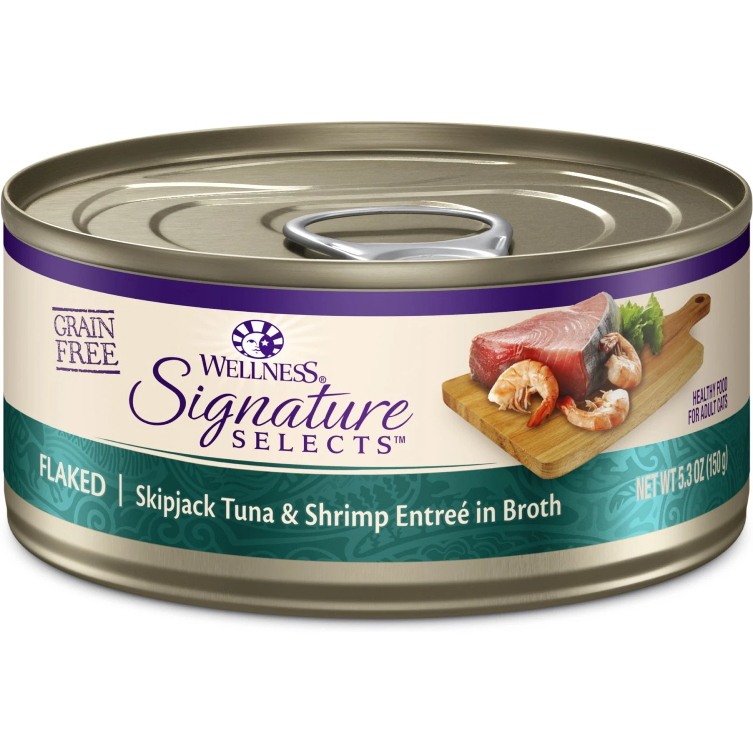 Wellness CORE Signature Selects Flaked Skipjack Tuna & Shrimp Entree In Broth Grain-Free Natural Canned Cat Food & Wellness CORE Signature Selects Flaked Skipjack Tuna & Wild Salmon Entree In Broth Grain-Free Canned Cat Food 4 Wellness CORE Signature Selects Flaked Skipjack Tuna & Shrimp Entree In Broth Grain-Free Natural Canned Cat Food & Wellness CORE Signature Selects Flaked Skipjack Tuna & Wild Salmon Entree In Broth Grain-Free Canned Cat Food - Image 2