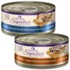 Wellness CORE Signature Selects Shredded Boneless Chicken & Chicken Liver Entree In Sauce Grain-Free Natural Canned Cat Food & Wellness CORE Signature Selects Shredded Boneless Chicken & Beef Entree In Sauce Grain-Free Canned Cat Food