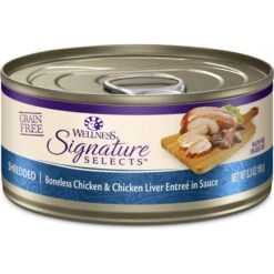 Wellness CORE Signature Selects Shredded Boneless Chicken & Chicken Liver Entree In Sauce Grain-Free Natural Canned Cat Food & Wellness CORE Signature Selects Flaked Skipjack Tuna & Wild Salmon Entree In Broth Grain-Free Canned Cat Food 12 Wellness CORE Signature Selects Shredded Boneless Chicken & Chicken Liver Entree In Sauce Grain-Free Natural Canned Cat Food & Wellness CORE Signature Selects Flaked Skipjack Tuna & Wild Salmon Entree In Broth Grain-Free Canned Cat Food -Furry Friends 662694 PT1. AC SS1800 V1667324763