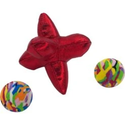 KONG Active Jacks Cat Toy, 3 Pack, Red