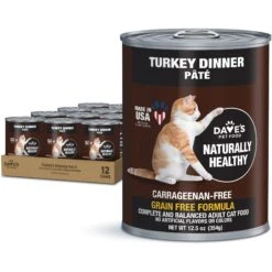 Dave's Pet Food Naturally Healthy Grain-Free Turkey Formula Canned Cat Food