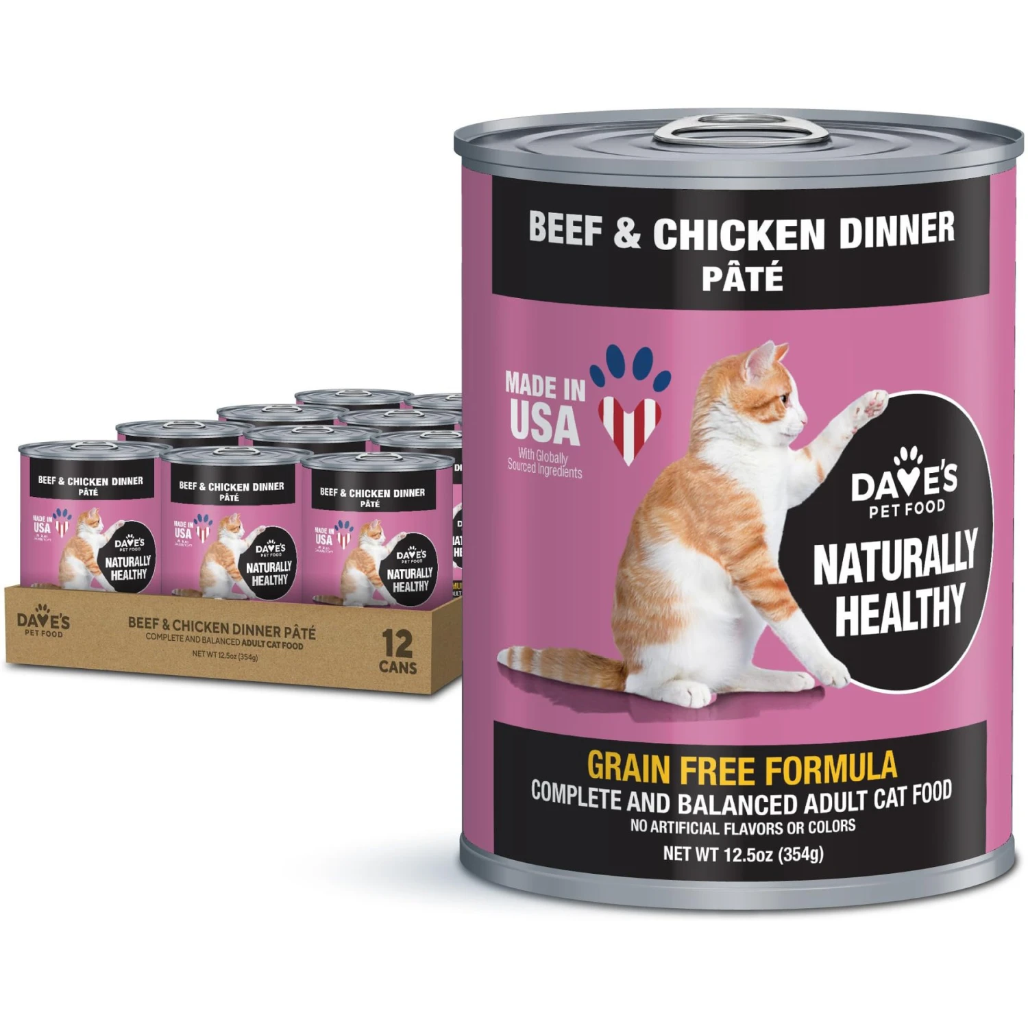 Dave's Pet Food Naturally Healthy Grain-Free Beef & Chicken Dinner Canned Cat Food 3 Dave's Pet Food Naturally Healthy Grain-Free Beef & Chicken Dinner Canned Cat Food