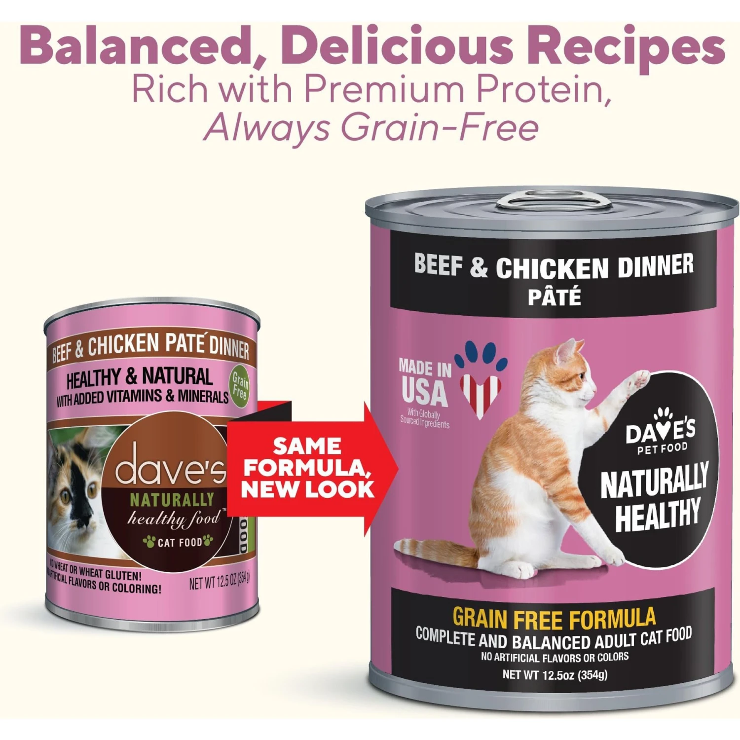 Dave's Pet Food Naturally Healthy Grain-Free Beef & Chicken Dinner Canned Cat Food 4 Dave's Pet Food Naturally Healthy Grain-Free Beef & Chicken Dinner Canned Cat Food - Image 2