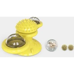 Pet Life 'Windmill' Rotating Suction Cup Spinning Cat Toy -Furry Friends 667670 PT3. AC SS1800 V1665606744