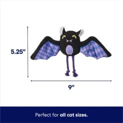 Frisco Halloween Cutie Bat Plush Cat Toy With Catnip -Furry Friends 668038 PT1. AC SS1800 V1689277709