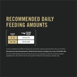 Purina Pro Plan Adult Hairball Chicken & Rice Formula Dry Cat Food -Furry Friends 67881 PT7. AC SS1800 V1648515988