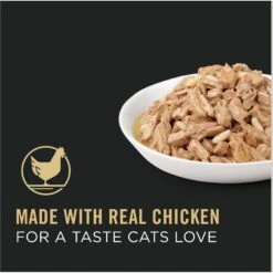 Purina Pro Plan Adult Chicken & Rice Entree In Gravy Canned Cat Food -Furry Friends 67944 PT2. AC SS1800 V1674494978