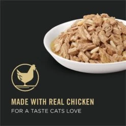Purina Pro Plan Adult Chicken & Rice Entree In Gravy Canned Cat Food -Furry Friends 67944 PT8. AC SS1800 V1638307285