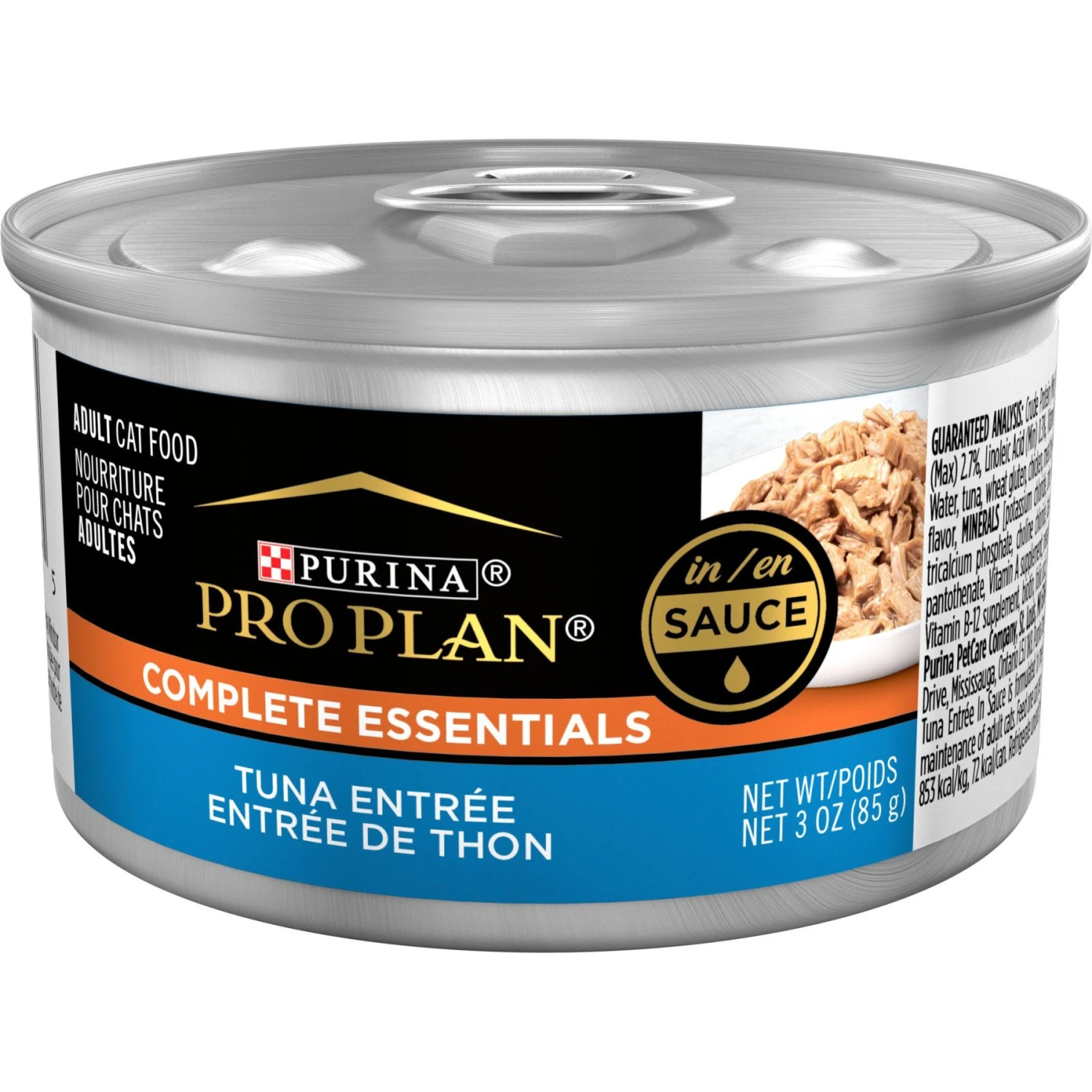 Purina Pro Plan Savor Adult Tuna Entree In Sauce Canned Cat Food 3 Purina Pro Plan Savor Adult Tuna Entree In Sauce Canned Cat Food