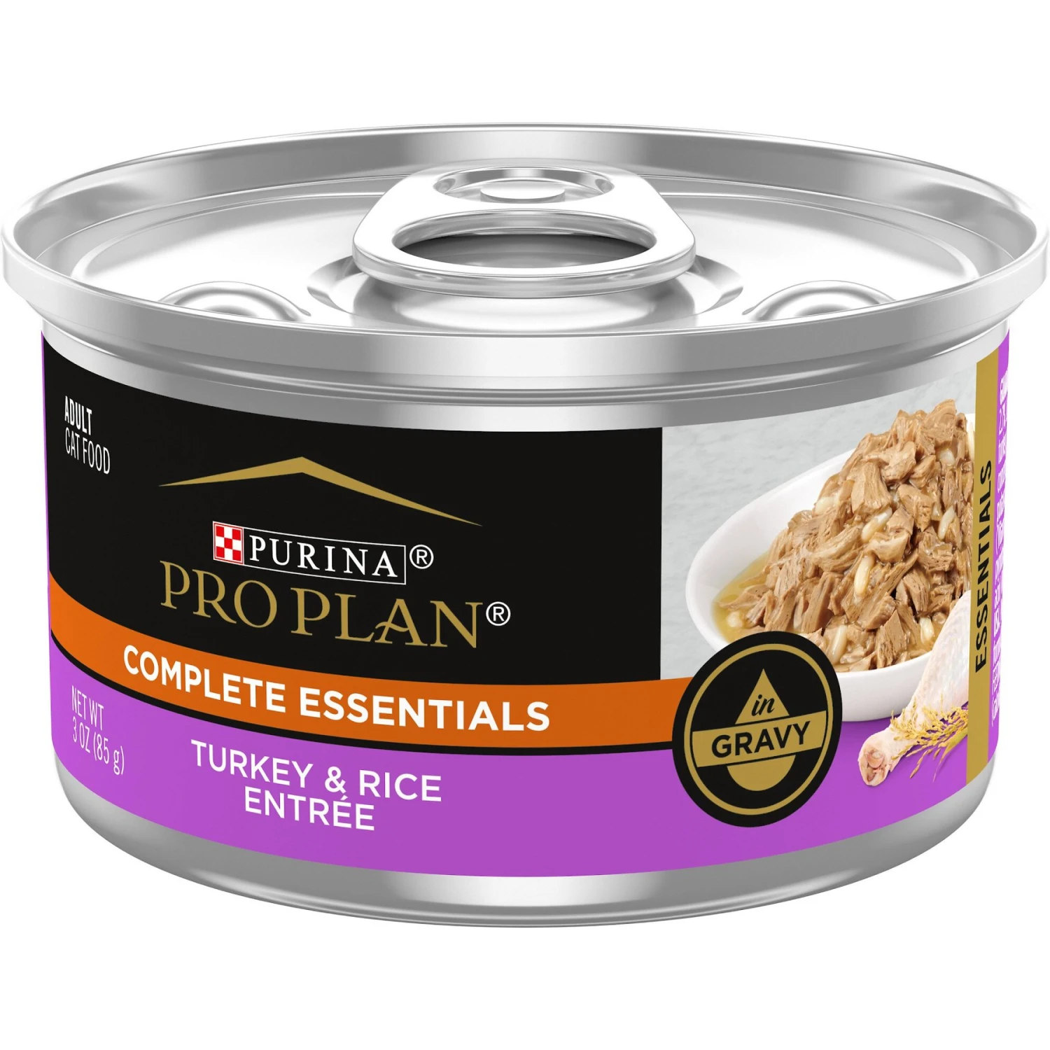 Purina Pro Plan Adult Turkey & Rice Entree In Gravy Canned Cat Food 3 Purina Pro Plan Adult Turkey & Rice Entree In Gravy Canned Cat Food