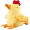 Multipet Look Who's Talking Chicken Plush Cat Toy With Catnip
