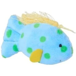 Furry Friends 57 Multipet Look Who's Talking Fish Plush Cat Toy With Catnip