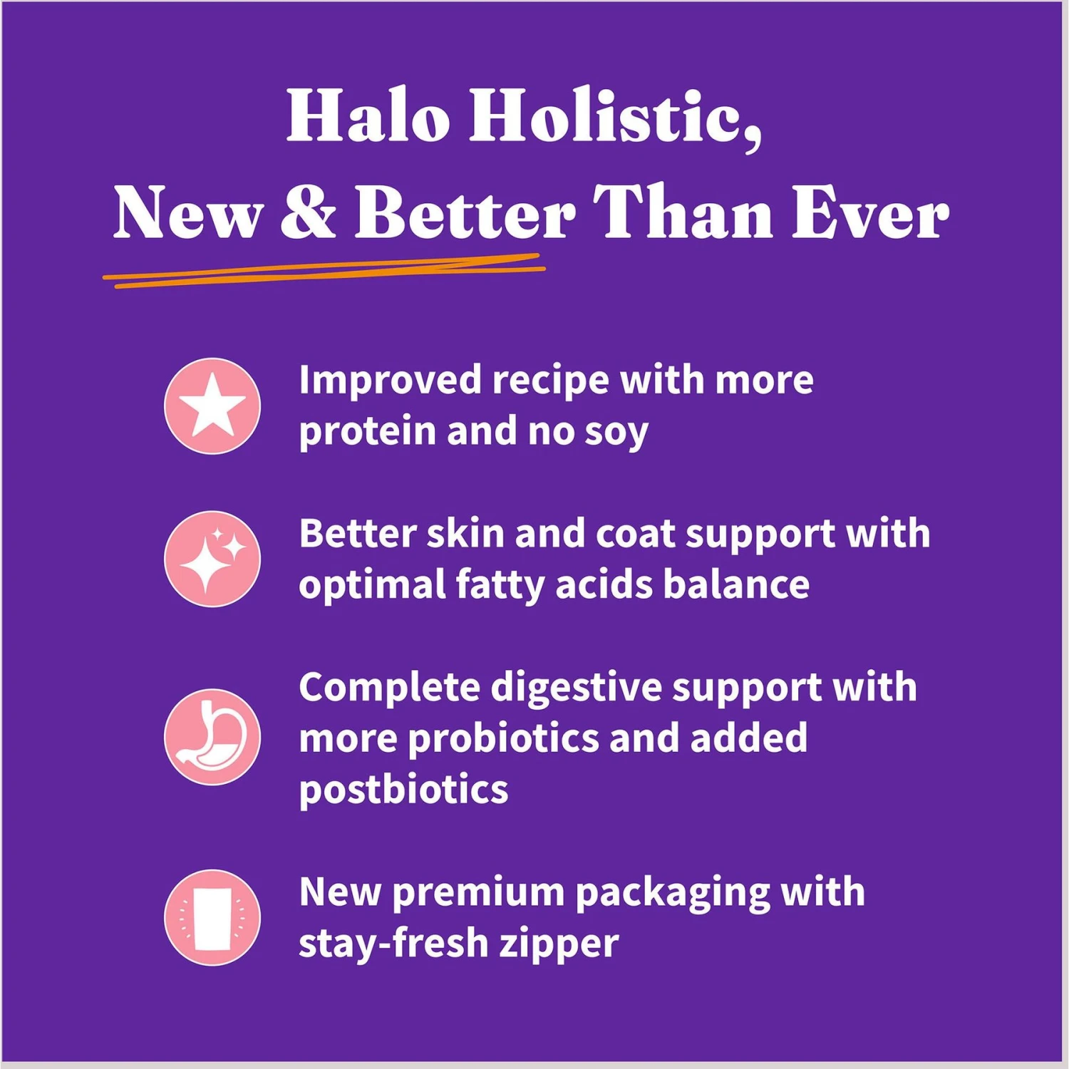 Halo Holistic Indoor Wild-Caught Salmon & Whitefish Recipe Complete Digestive Health & Healthy Weight Support Grain-Free Adult Dry Cat Food 6 Halo Holistic Indoor Wild-Caught Salmon & Whitefish Recipe Complete Digestive Health & Healthy Weight Support Grain-Free Adult Dry Cat Food - Image 4