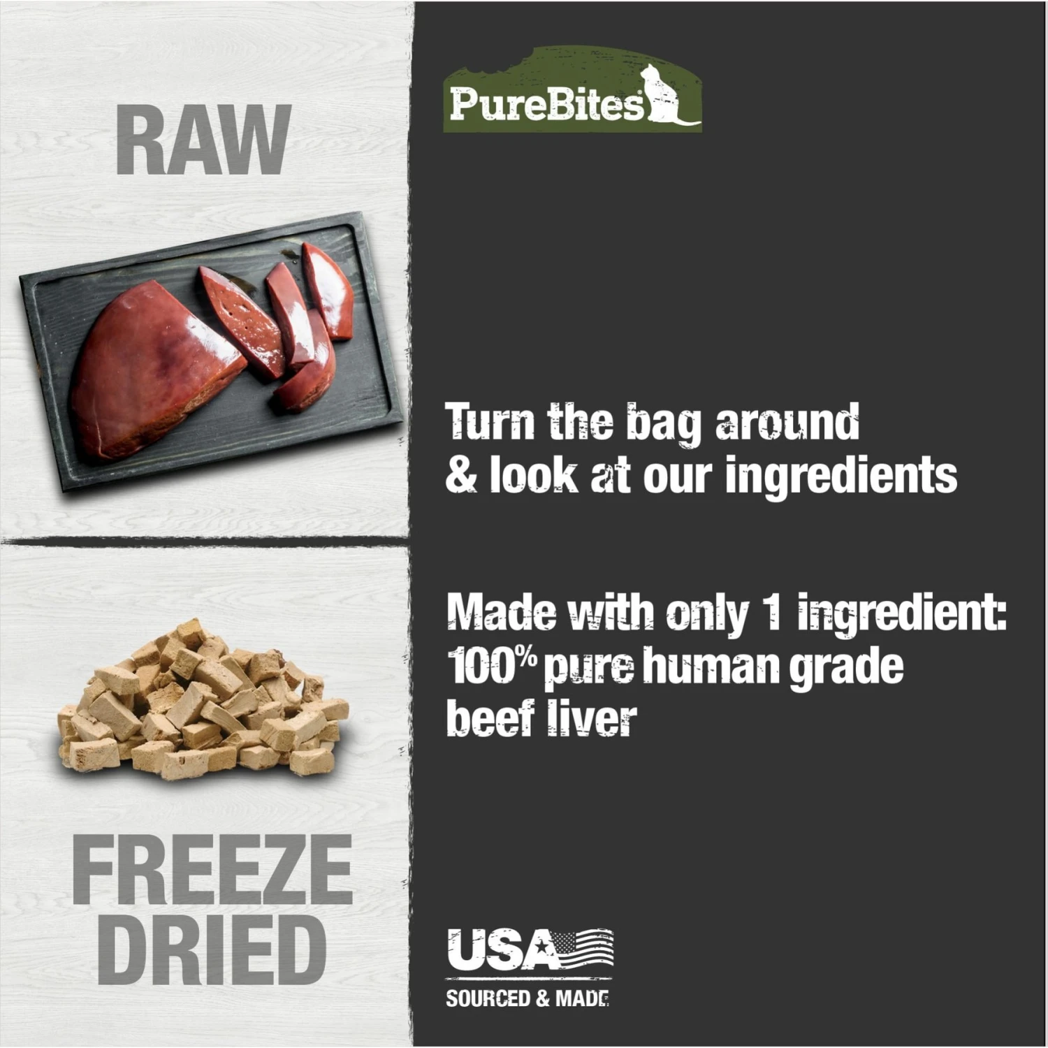 PureBites Beef Liver Freeze-Dried Raw Cat Treats 6 PureBites Beef Liver Freeze-Dried Raw Cat Treats - Image 4