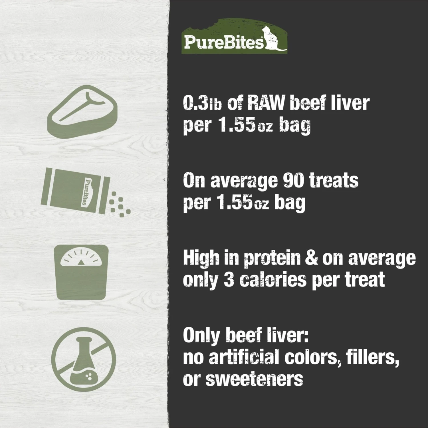 PureBites Beef Liver Freeze-Dried Raw Cat Treats 8 PureBites Beef Liver Freeze-Dried Raw Cat Treats - Image 6