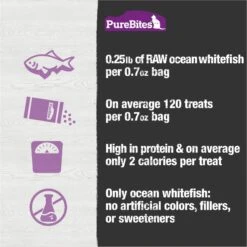PureBites Ocean Whitefish Freeze-Dried Raw Cat Treats -Furry Friends 68237 PT5. AC SS1800 V1677615547