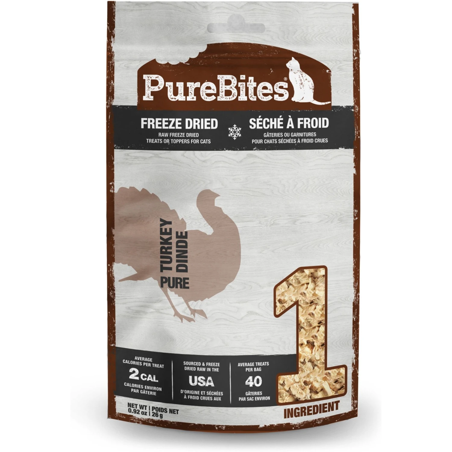 PureBites Turkey Breast Freeze-Dried Raw Cat Treats 3 PureBites Turkey Breast Freeze-Dried Raw Cat Treats