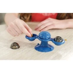 Pets Know Best Purrfect Spinner Cat Toy, Blue -Furry Friends 691606 PT6. AC SS1800 V1667520121