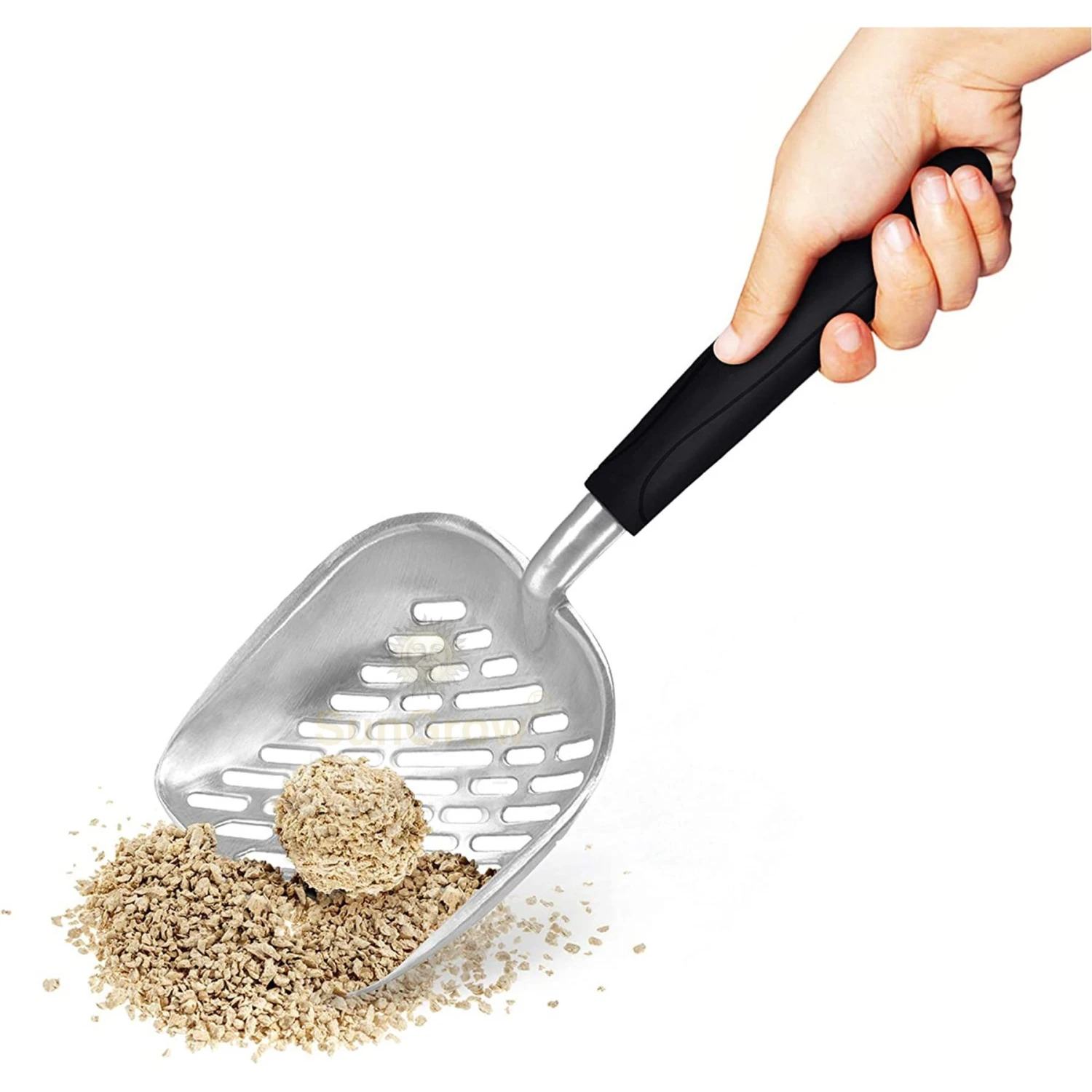 SunGrow Wide & Deep Metal Cat Litter Scooper 4 SunGrow Wide & Deep Metal Cat Litter Scooper - Image 2