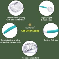 SunGrow Wide & Deep Metal Cat Litter Scooper 11 SunGrow Wide & Deep Metal Cat Litter Scooper -Furry Friends 693254 PT3. AC SS1800 V1687197099