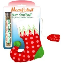 Meowijuana Refillable Get Stuffed Stocking Cat Toy