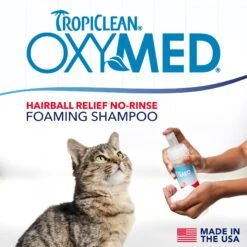 TropiClean OxyMed Waterless Hairball Relief Cat Dry Shampoo & Conditioner, 7.4-oz Bottle 13 TropiClean OxyMed Waterless Hairball Relief Cat Dry Shampoo & Conditioner, 7.4-oz Bottle -Furry Friends 704278 PT2. AC SS1800 V1671551862