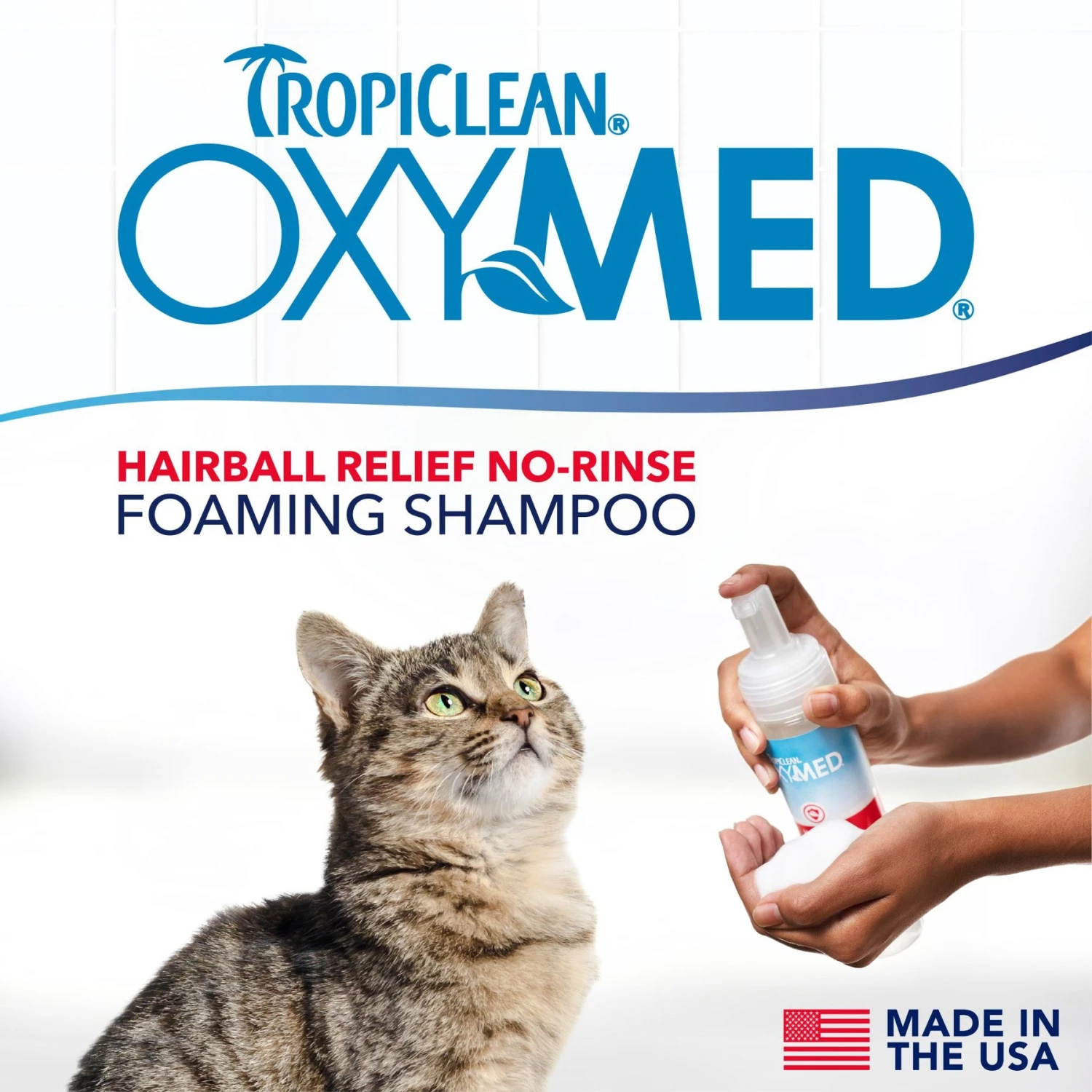 TropiClean OxyMed Waterless Hairball Relief Cat Dry Shampoo & Conditioner, 7.4-oz Bottle 5 TropiClean OxyMed Waterless Hairball Relief Cat Dry Shampoo & Conditioner, 7.4-oz Bottle - Image 3