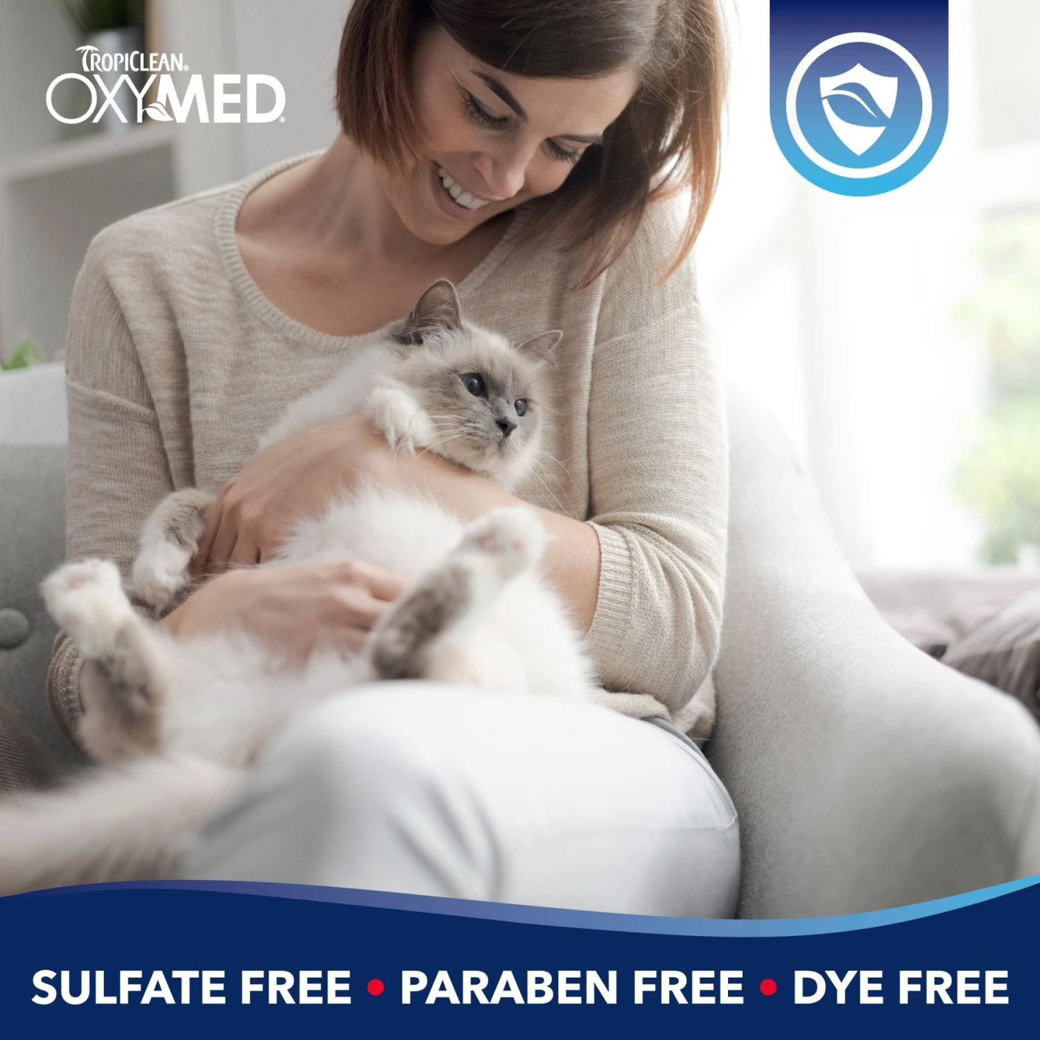 TropiClean OxyMed Waterless Hairball Relief Cat Dry Shampoo & Conditioner, 7.4-oz Bottle 7 TropiClean OxyMed Waterless Hairball Relief Cat Dry Shampoo & Conditioner, 7.4-oz Bottle - Image 5