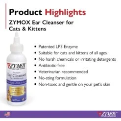 Zymox Enzymatic Cat & Kitten Ear Cleanser, 1-oz Tube -Furry Friends 705446 PT2. AC SS1800 V1671720947