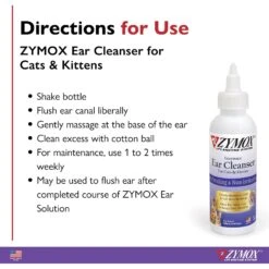 Zymox Enzymatic Cat & Kitten Ear Cleanser, 1-oz Tube -Furry Friends 705446 PT3. AC SS1800 V1671720949