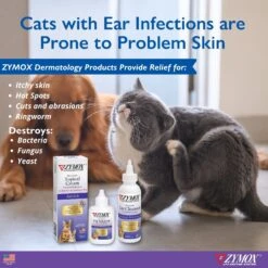 Zymox Enzymatic Cat & Kitten Ear Cleanser, 1-oz Tube -Furry Friends 705446 PT4. AC SS1800 V1671723444