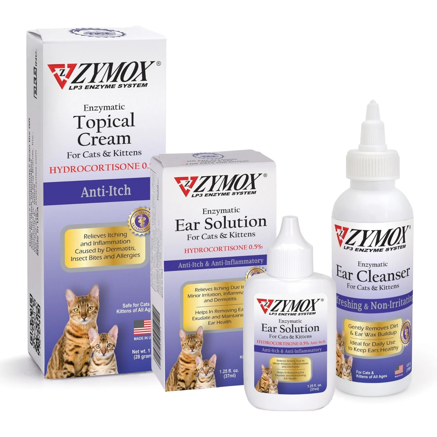 Zymox Enzymatic Cat & Kitten Topical Cream With 0.5% Hydrocortisone, 1-oz Tube 8 Zymox Enzymatic Cat & Kitten Topical Cream With 0.5% Hydrocortisone, 1-oz Tube - Image 6