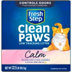 Fresh Step Clean Paws Calm Low Tracking Rose & Chamomile Scented Clumping Cat Litter -Furry Friends 712422 PT7. AC SS1800 V1694457305