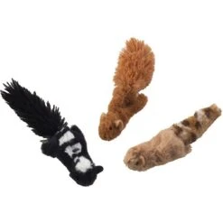 Ethical Pet Skinneeez Forest Creature Stuffing-Free Plush Cat Toy With Catnip, Color Varies -Furry Friends 71305 PT3. AC SS1800 V1497016683
