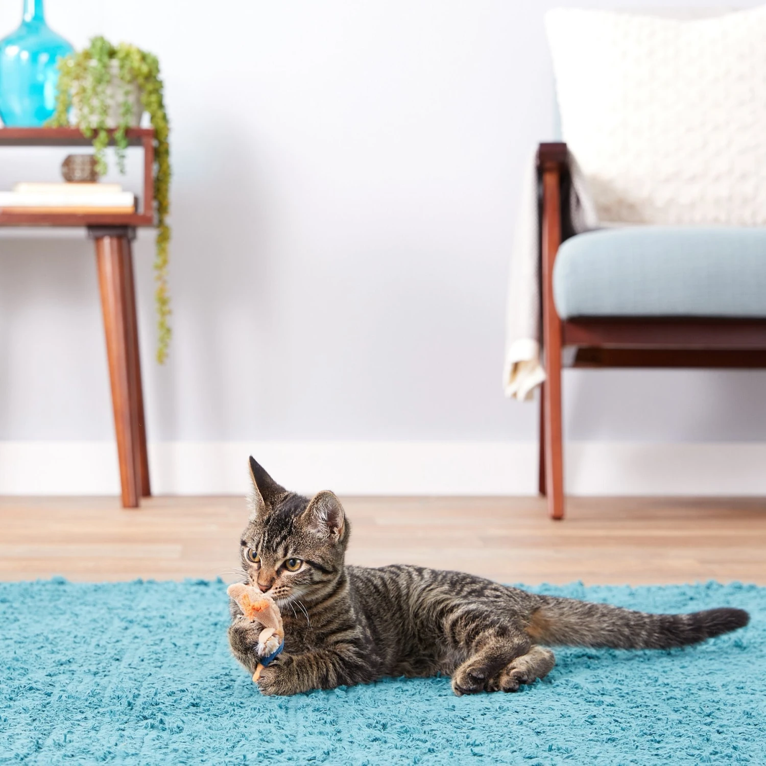 Ethical Pet Skinneeez Barnyard Creature Stuffing-Free Plush Cat Toy With Catnip, Color Varies 4 Ethical Pet Skinneeez Barnyard Creature Stuffing-Free Plush Cat Toy With Catnip, Color Varies - Image 2