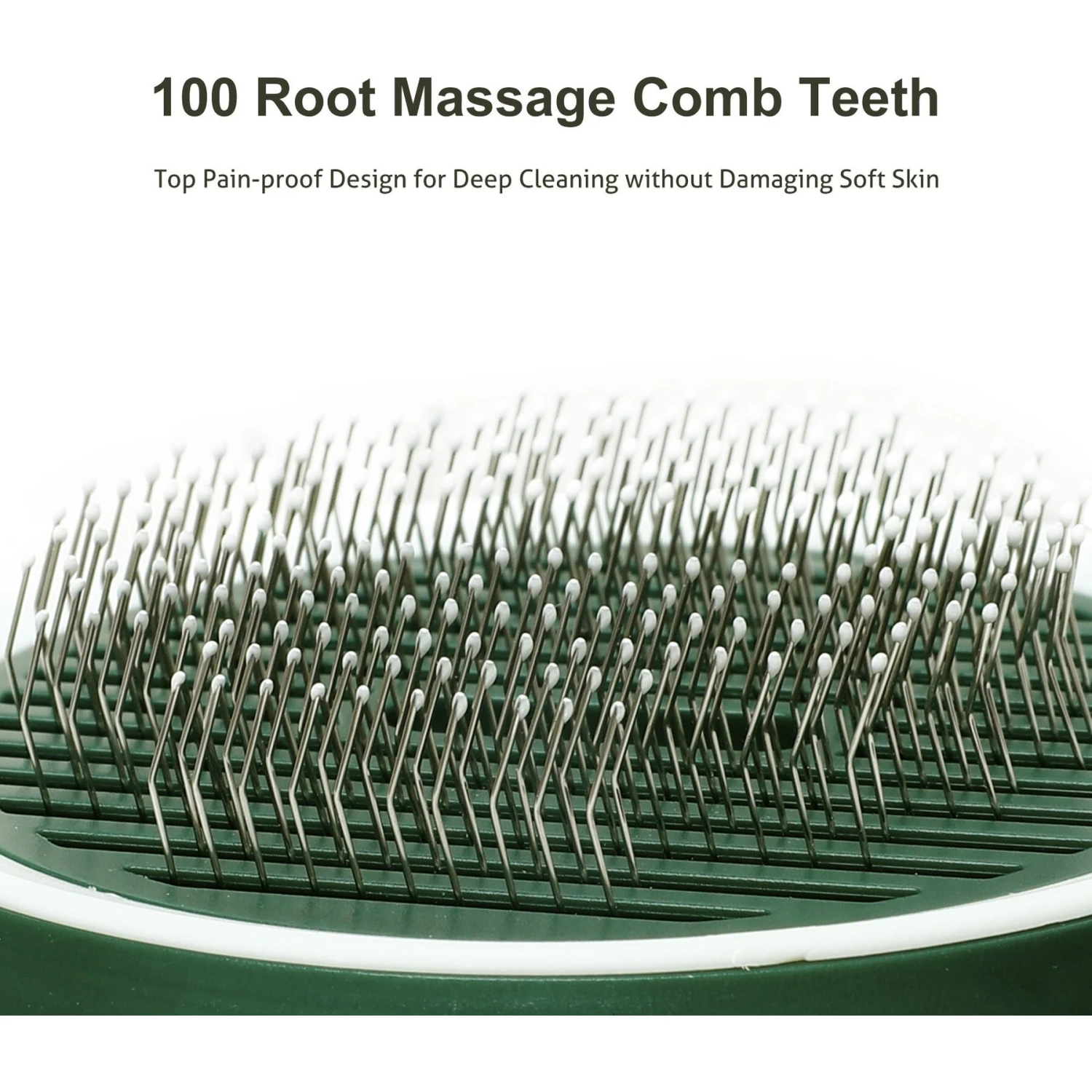 Fido Fave Self-Cleaning UV Sterilization Cat Slicker Brush, Green, Medium 4 Fido Fave Self-Cleaning UV Sterilization Cat Slicker Brush, Green, Medium - Image 2