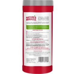 Nature's Miracle Advanced Hard Surfaces Stain & Odor Eliminator Wipes, 30 Count -Furry Friends 716550 PT1. AC SS1800 V1669681476
