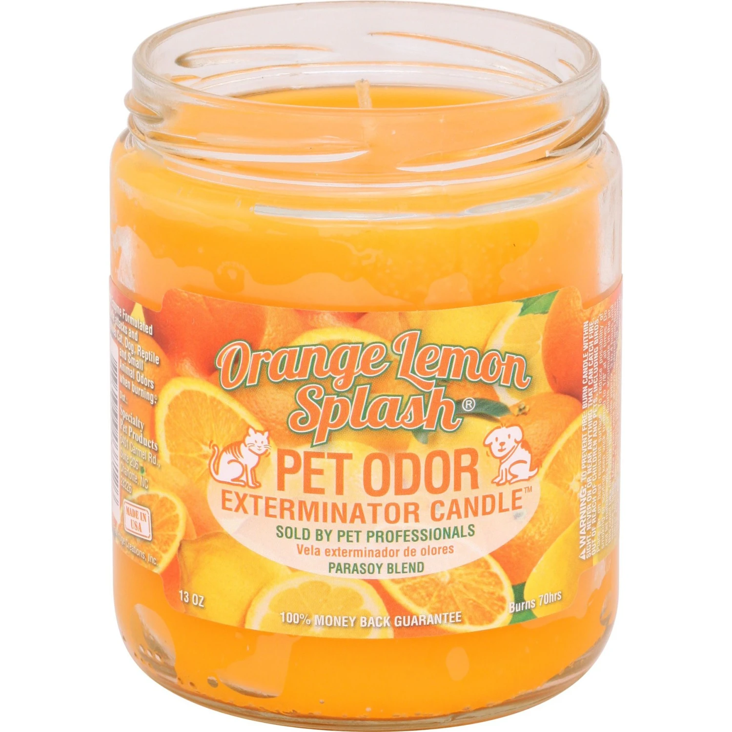 Pet Odor Exterminator Orange Lemon Splash Deodorizing Candle 3 Pet Odor Exterminator Orange Lemon Splash Deodorizing Candle