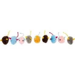 Hartz Cattraction Crinkle Mice Cat Toy, Multi Color, 10 Count -Furry Friends 731710 PT1. AC SS1800 V1682017394