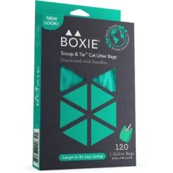 Boxiecat Scoop & Tie Cat Litter Waste Bag, 120 Count