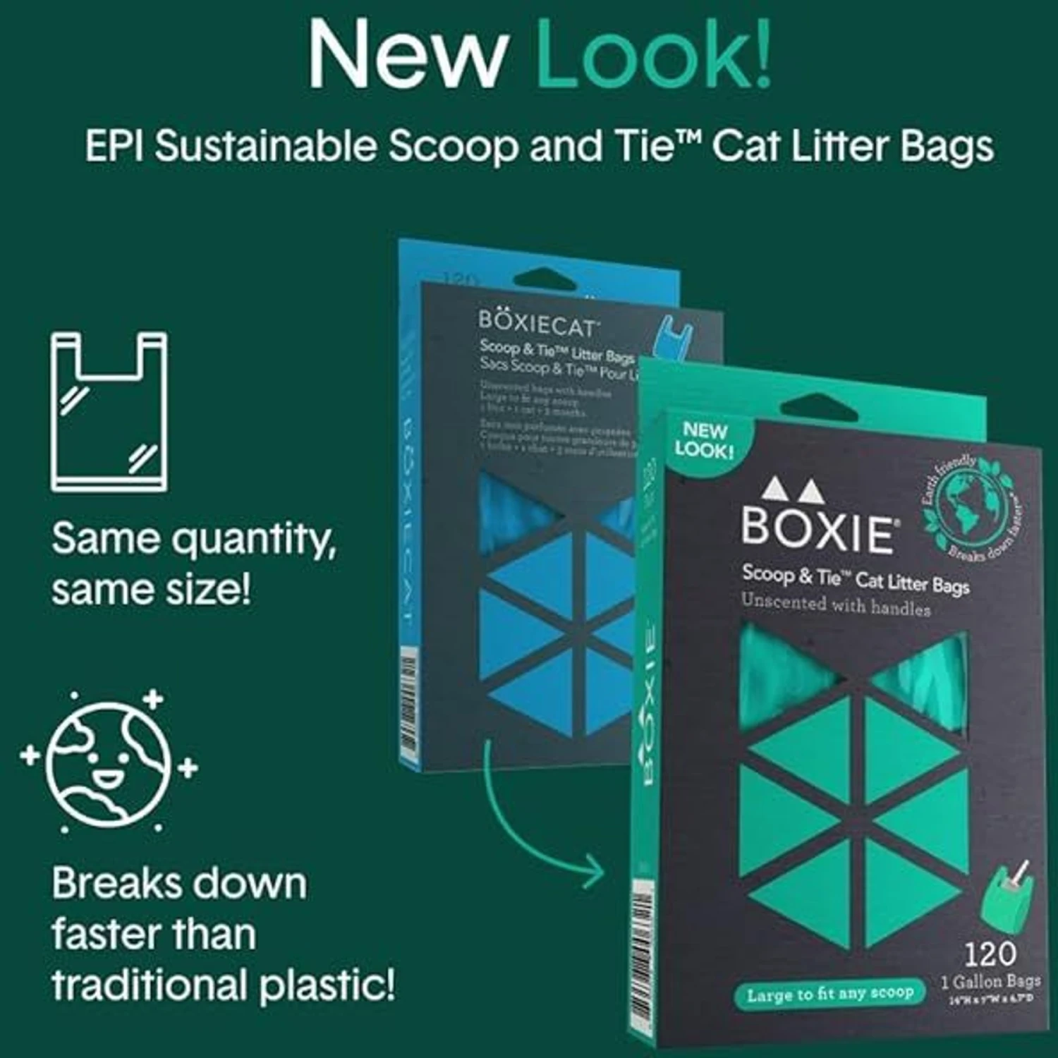 Boxiecat Scoop & Tie Cat Litter Waste Bag, 120 Count 6 Boxiecat Scoop & Tie Cat Litter Waste Bag, 120 Count - Image 4