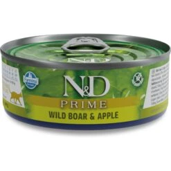 Farmina N&D Prime Boar & Apple Grain-Free Wet Cat Food, 2.46-oz Can, Case Of 24